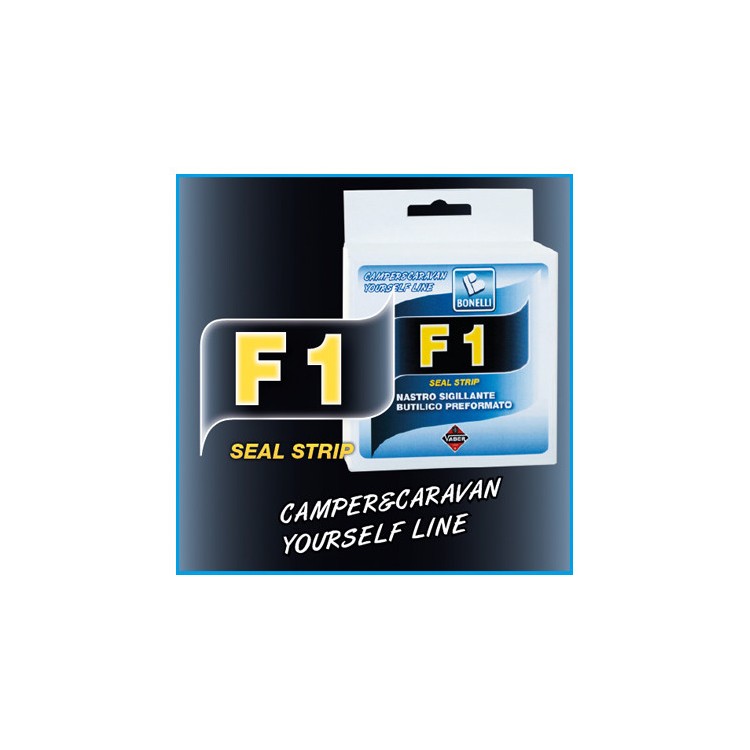 1 - Bonelli F1 Fita Vedadora Preta Camper 30mm x 3 Metros Janela Vigia